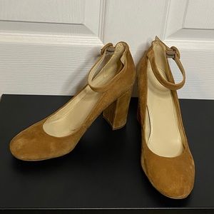 Marq Fisher Suede Camel Heels